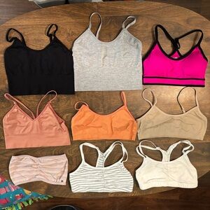 Set of 9 Women’s Sports Bras